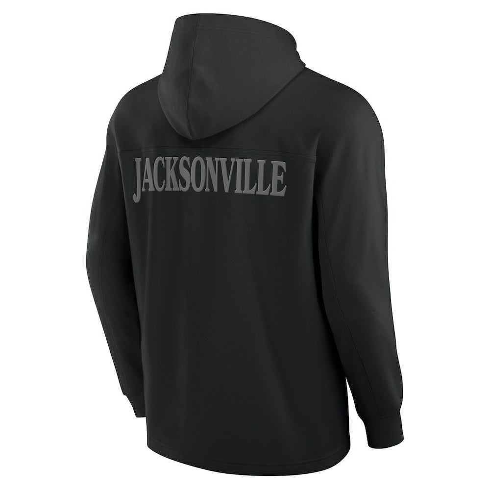 Jacksonville Jaguars Elements Blaze Tri-Blend Long Sleeve Hoodie T-Shirt Black
