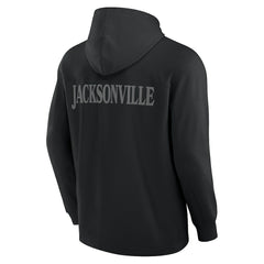 Jacksonville Jaguars Elements Blaze Tri-Blend Long Sleeve Hoodie T-Shirt Black