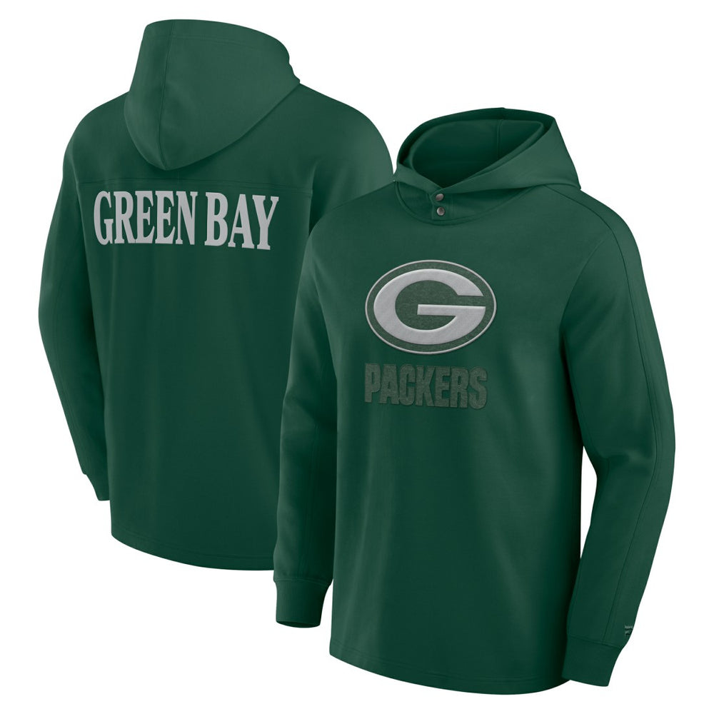 Green Bay Packers Elements Blaze Tri-Blend Long Sleeve Hoodie T-Shirt Green