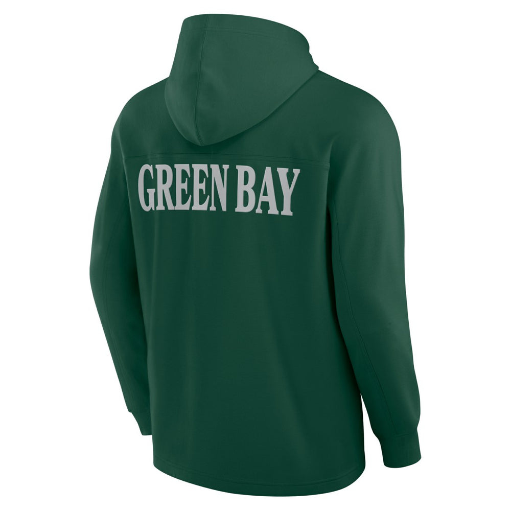 Green Bay Packers Elements Blaze Tri-Blend Long Sleeve Hoodie T-Shirt Green