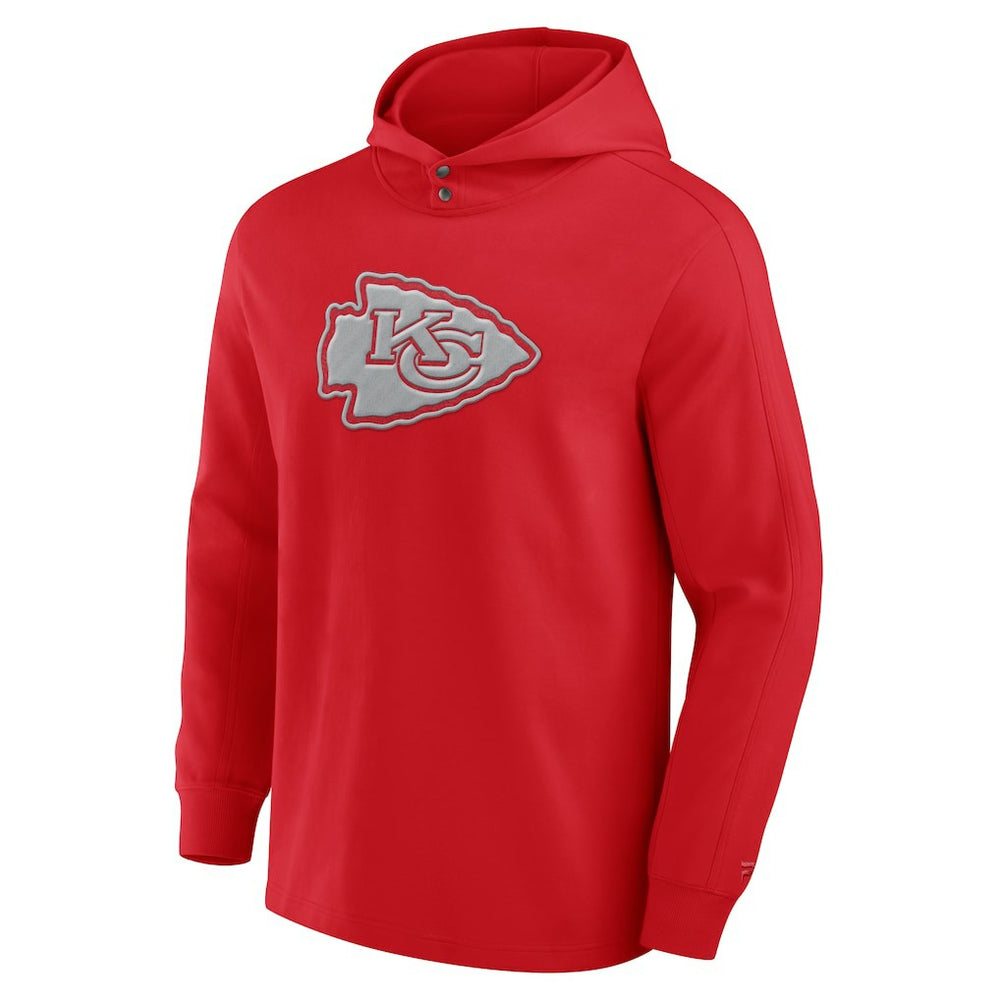 Kansas City Chiefs Elements Blaze Tri-Blend Long Sleeve Hoodie T-Shirt Red