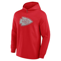 Kansas City Chiefs Elements Blaze Tri-Blend Long Sleeve Hoodie T-Shirt Red