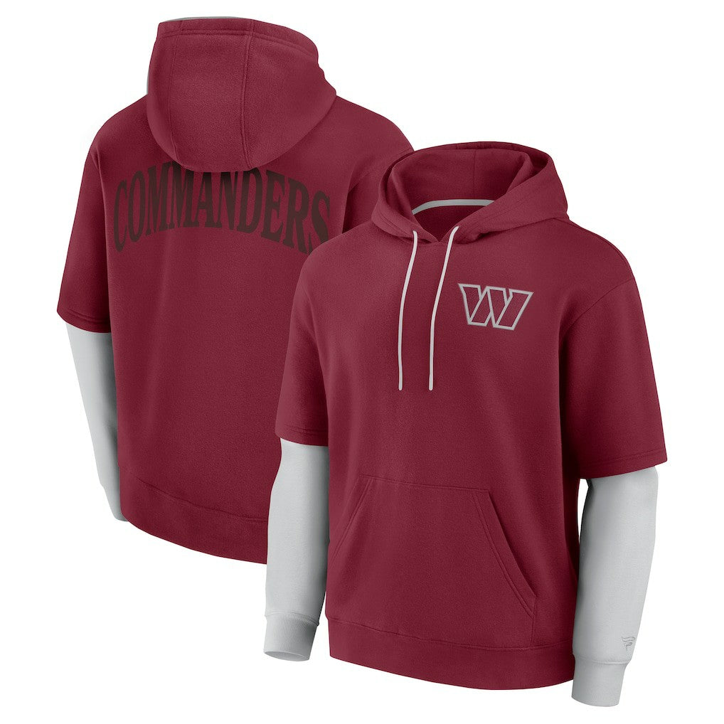 Washington Commanders Unisex Sleek Elements Pullover Hoodie Burgundy