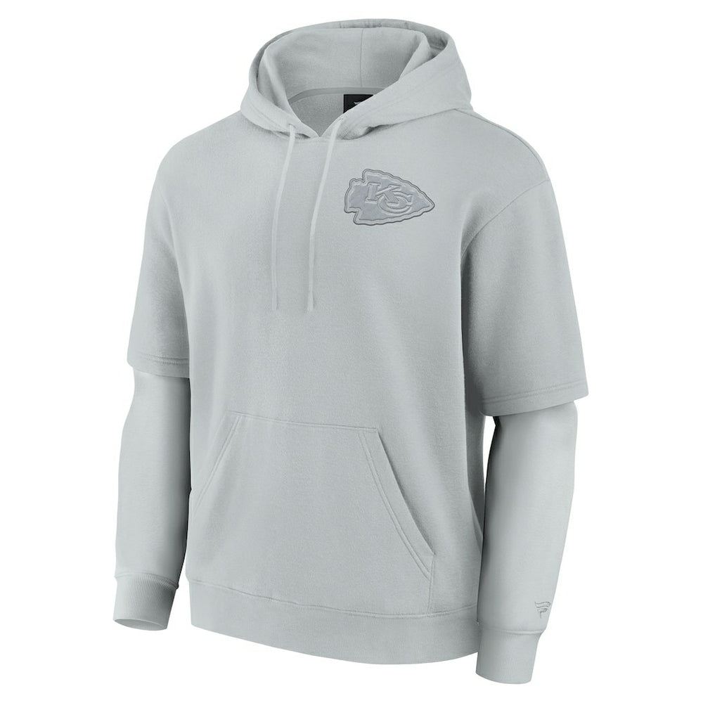 Kansas City Chiefs Unisex Elements Sleek Pullover Hoodie Gray