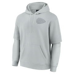 Kansas City Chiefs Unisex Elements Sleek Pullover Hoodie Gray