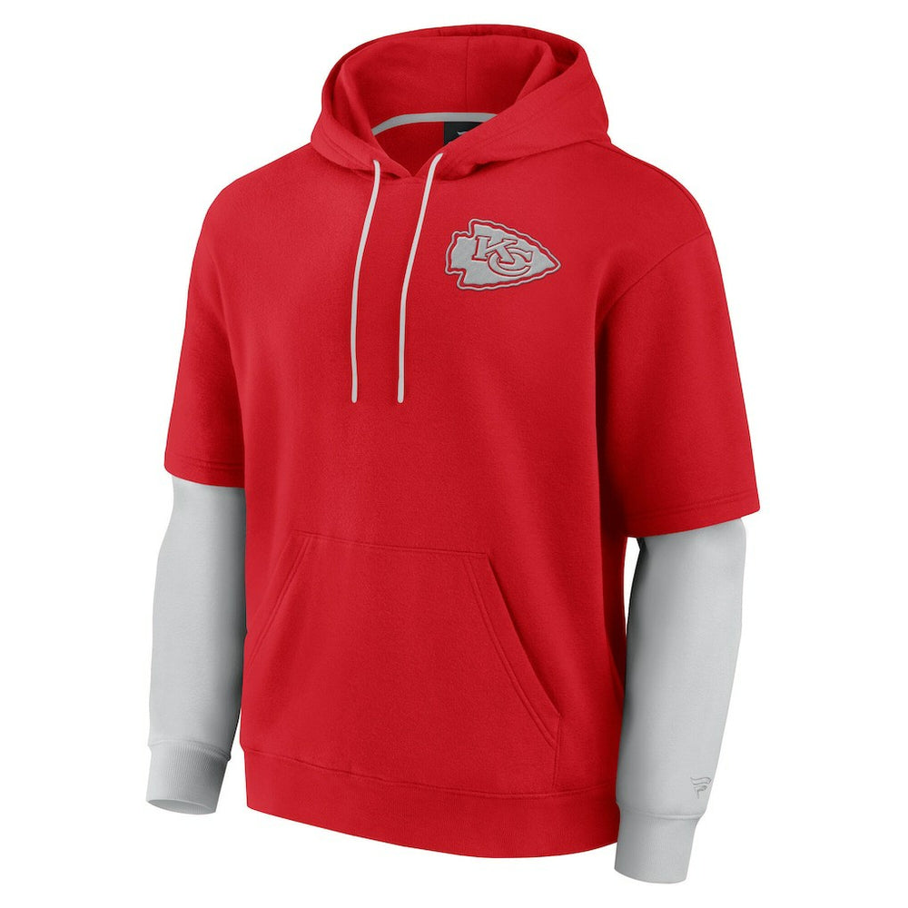 Kansas City Chiefs Unisex Sleek Elements Pullover Hoodie Red