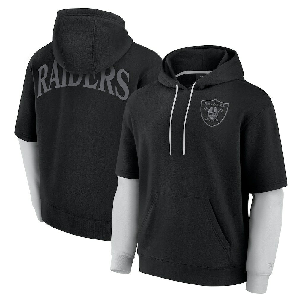 Las Vegas Raiders Unisex Sleek Elements Pullover Hoodie Black