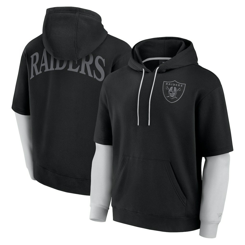 Las Vegas Raiders Unisex Sleek Elements Pullover Hoodie Black