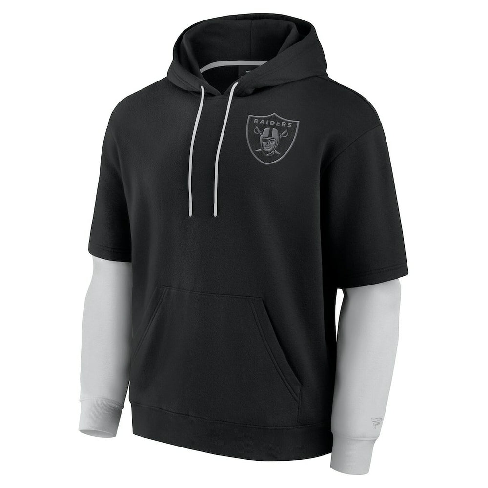 Las Vegas Raiders Unisex Sleek Elements Pullover Hoodie Black