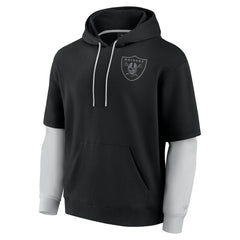 Las Vegas Raiders Unisex Sleek Elements Pullover Hoodie Black