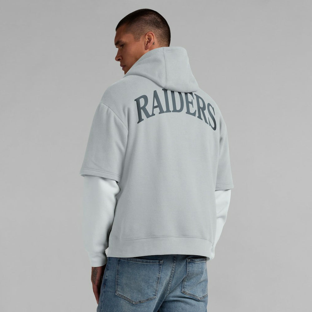 Las Vegas Raiders Unisex Sleek Elements Pullover Hoodie Gray