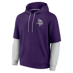 Minnesota Vikings Unisex Sleek Elements Pullover Hoodie Purple