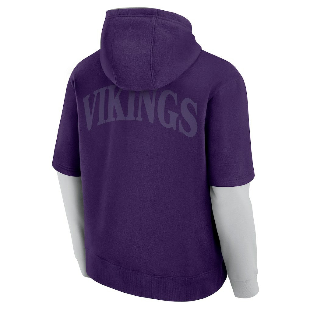Minnesota Vikings Unisex Sleek Elements Pullover Hoodie Purple