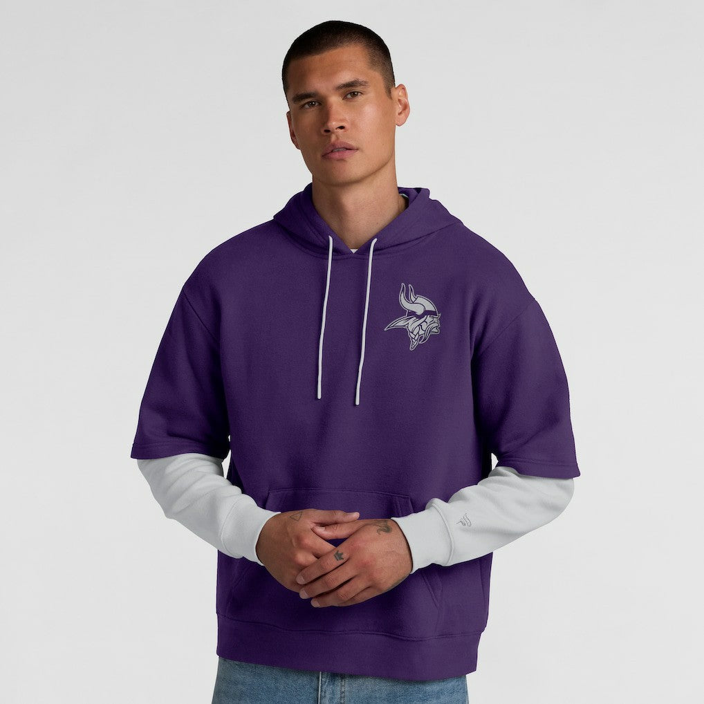 Minnesota Vikings Unisex Sleek Elements Pullover Hoodie Purple