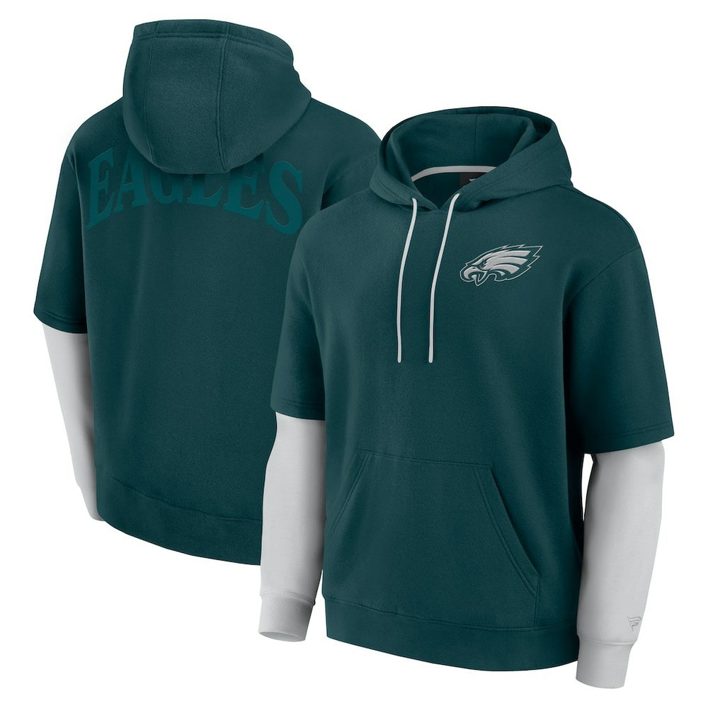 Philadelphia Eagles Unisex Sleek Elements Pullover Hoodie Green