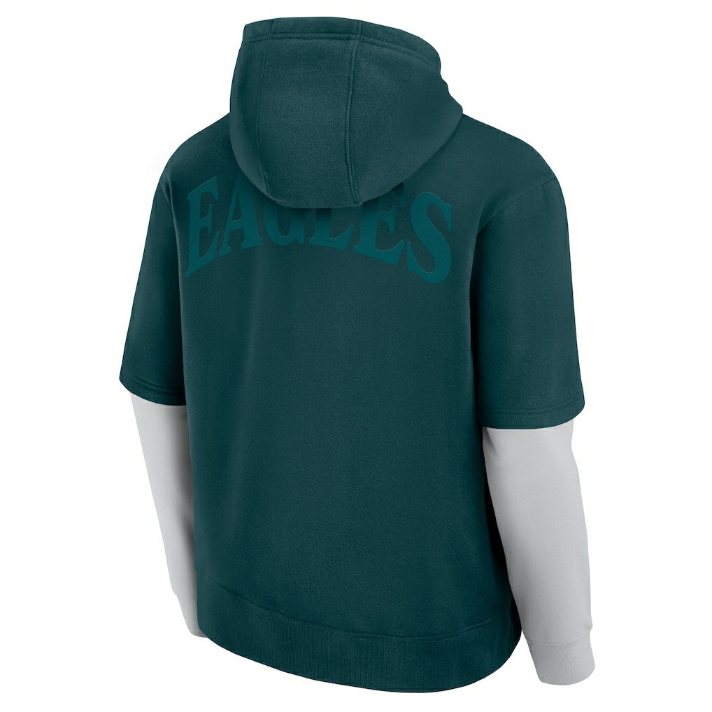 Philadelphia Eagles Unisex Sleek Elements Pullover Hoodie Green