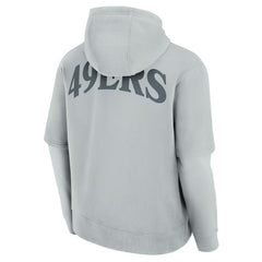 San Francisco 49ers Unisex Sleek Elements Pullover Hoodie Gray