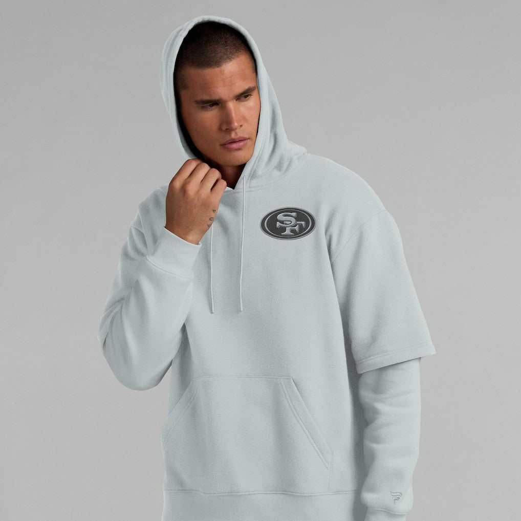San Francisco 49ers Unisex Sleek Elements Pullover Hoodie Gray