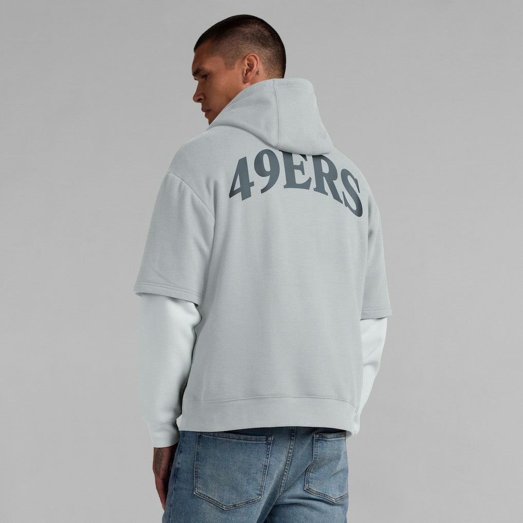 San Francisco 49ers Unisex Sleek Elements Pullover Hoodie Gray