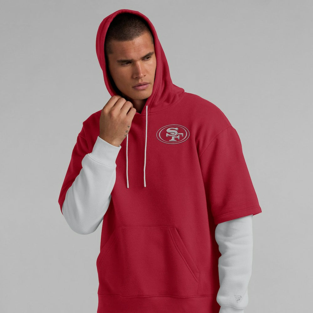 San Francisco 49ers Unisex Sleek Elements Pullover Hoodie Scarlet