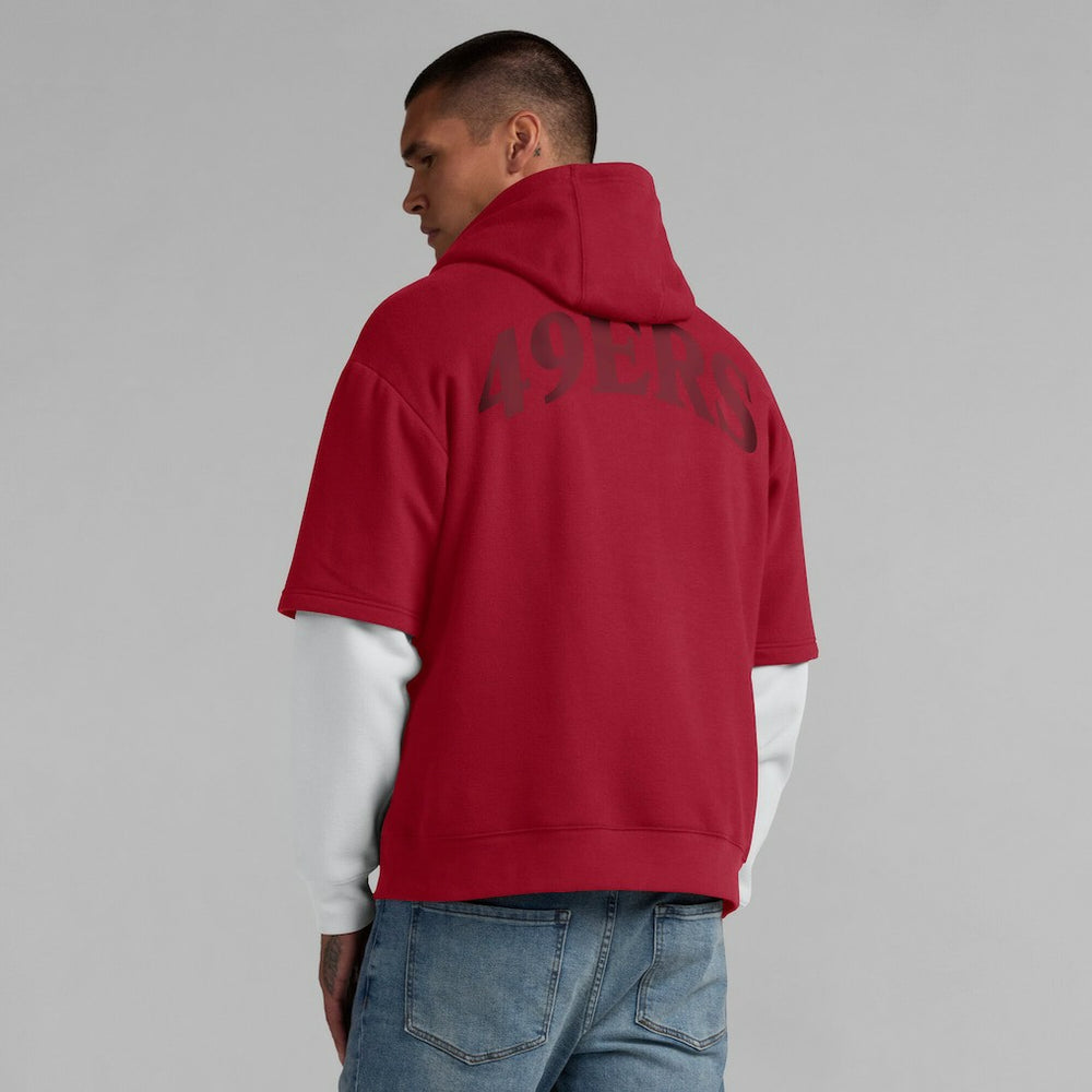 San Francisco 49ers Unisex Sleek Elements Pullover Hoodie Scarlet