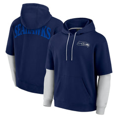 Seattle Seahawks Unisex Sleek Elements Pullover Hoodie College Navy