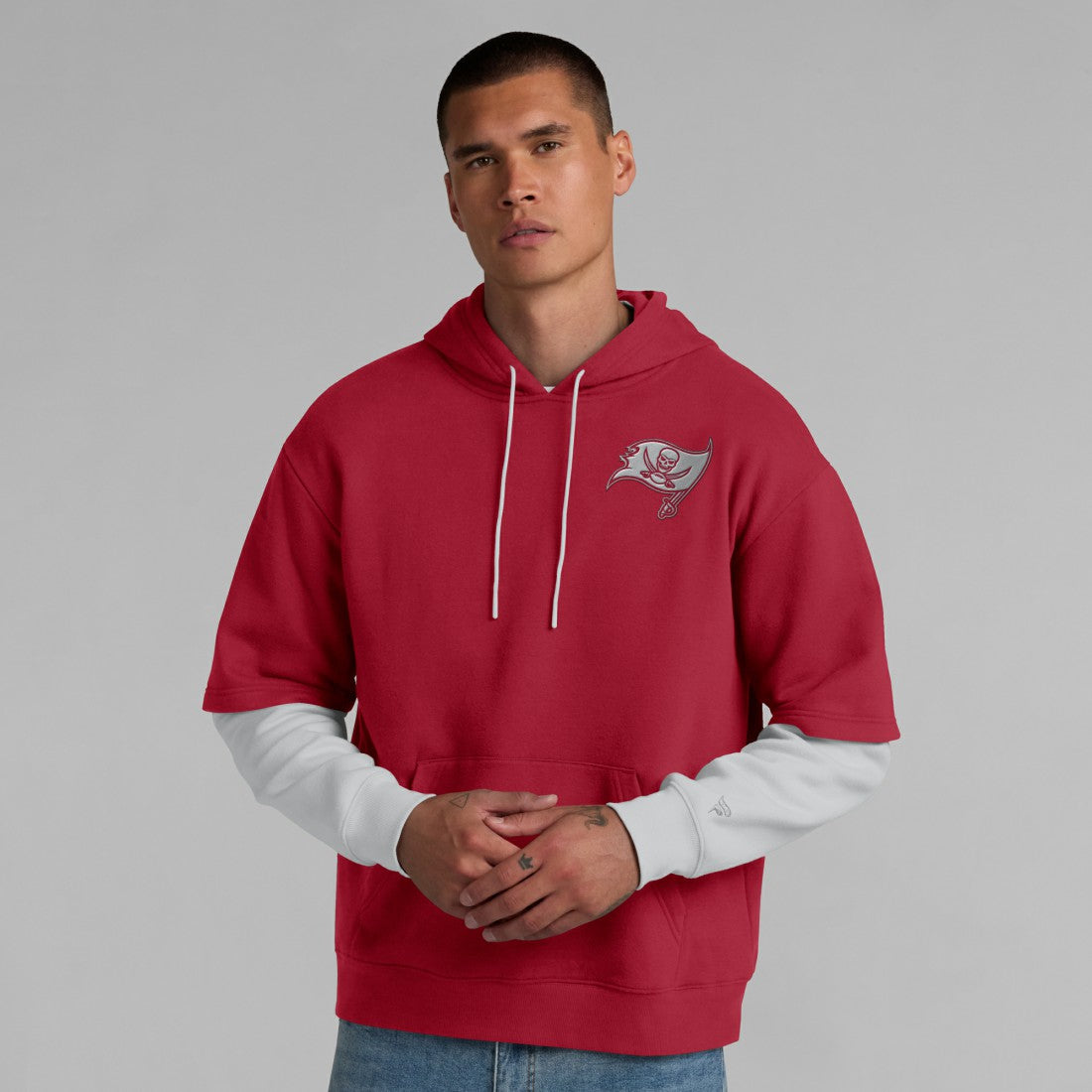 Tampa Bay Buccaneers Unisex Sleek Elements Pullover Hoodie Red