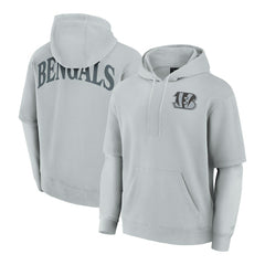 Cincinnati Bengals Unisex Sleek Elements Pullover Hoodie Gray