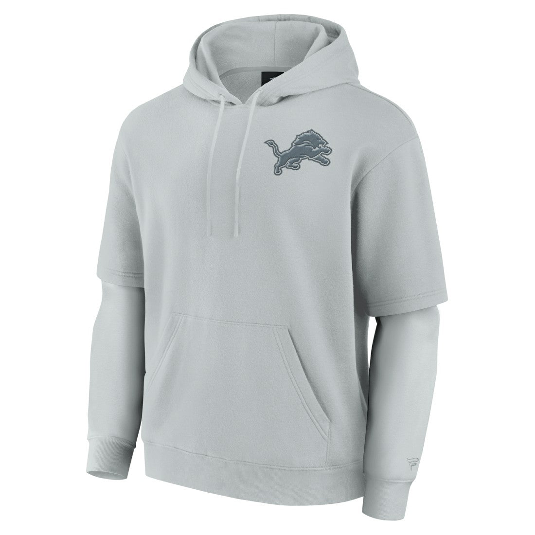 Detroit Lions Unisex Sleek Elements Pullover Hoodie Gray