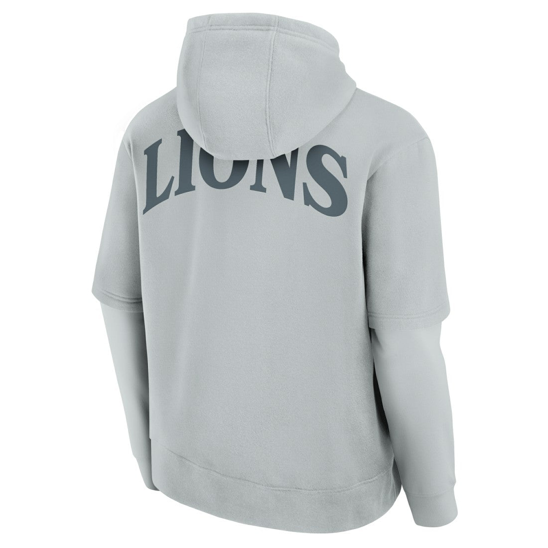 Detroit Lions Unisex Sleek Elements Pullover Hoodie Gray