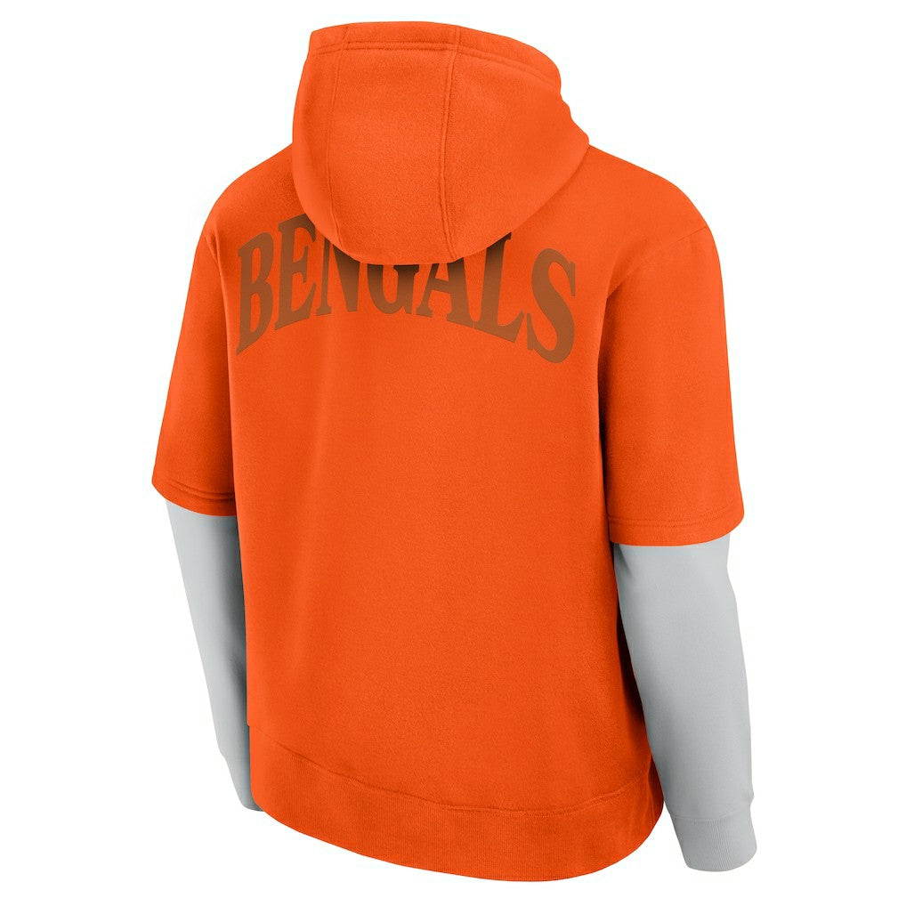 Cincinnati Bengals Unisex Sleek Elements Pullover Hoodie Orange