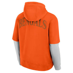 Cincinnati Bengals Unisex Sleek Elements Pullover Hoodie Orange