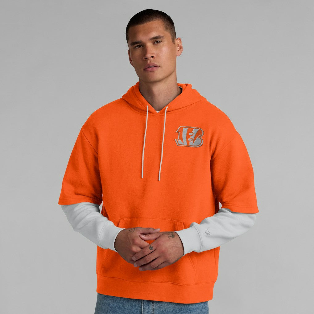 Cincinnati Bengals Unisex Sleek Elements Pullover Hoodie Orange