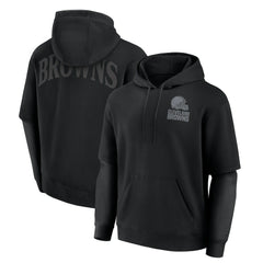 Cleveland Browns Unisex Sleek Elements Pullover Hoodie Black