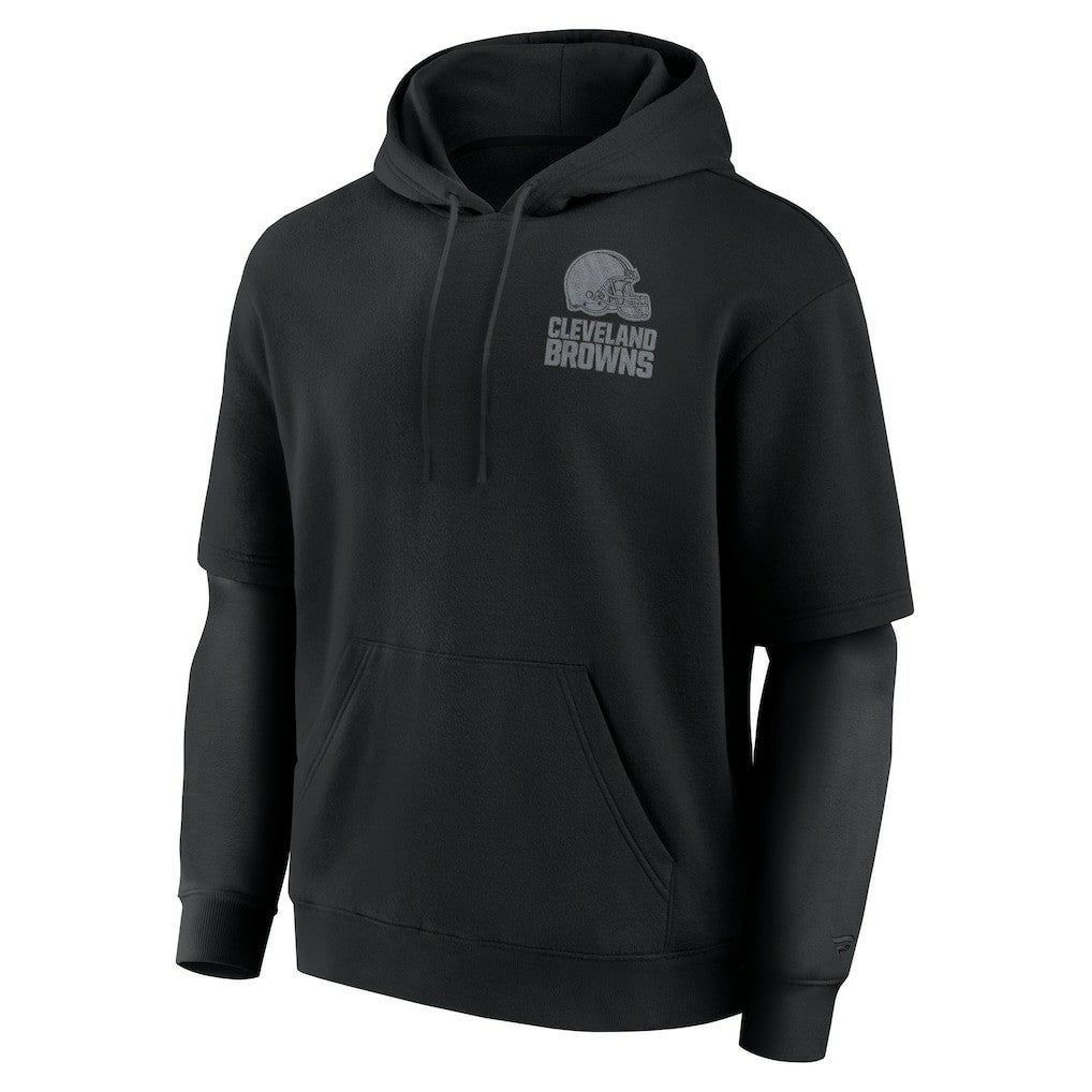 Cleveland Browns Unisex Sleek Elements Pullover Hoodie Black
