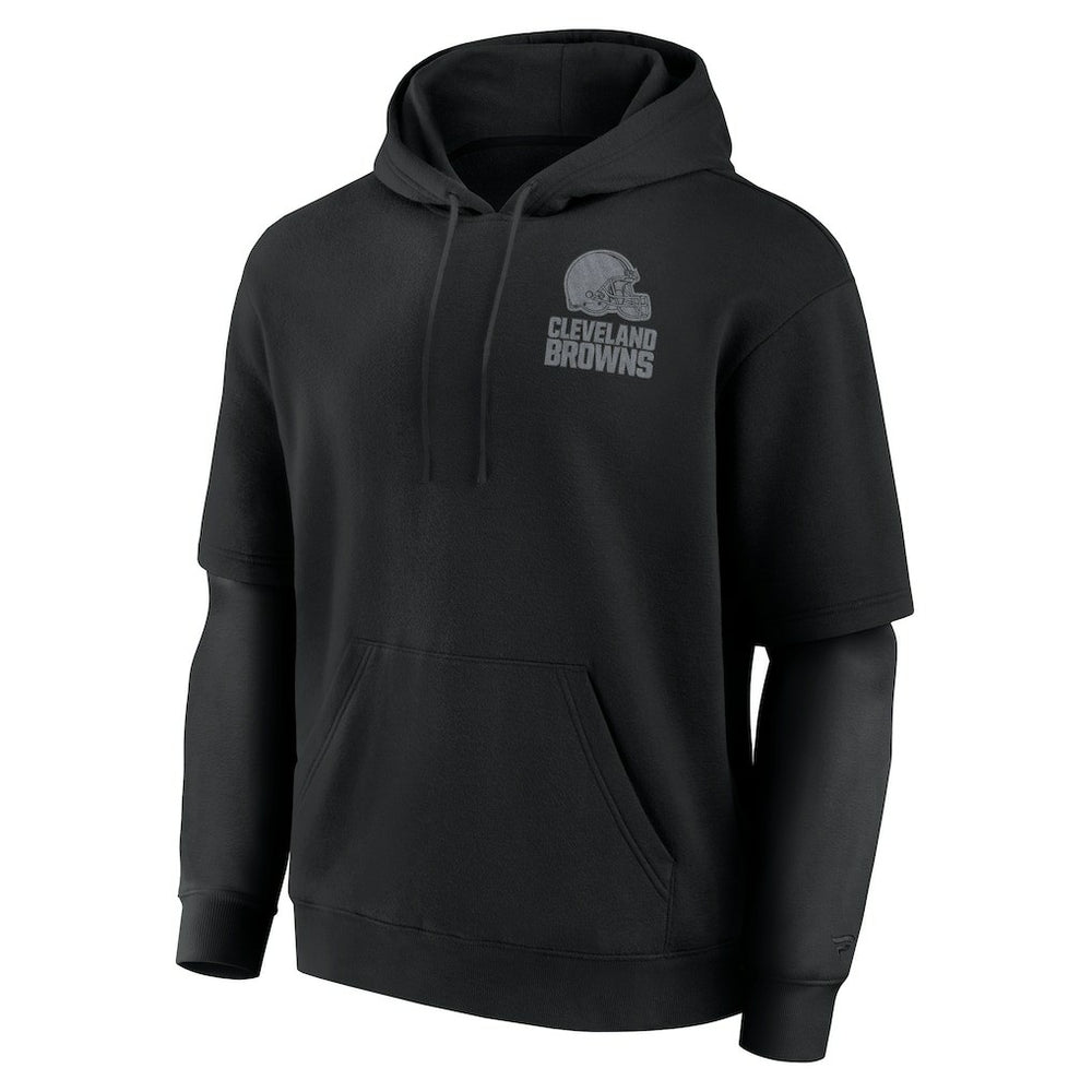 Cleveland Browns Unisex Sleek Elements Pullover Hoodie Black