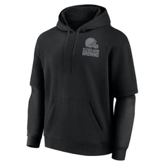 Cleveland Browns Unisex Sleek Elements Pullover Hoodie Black
