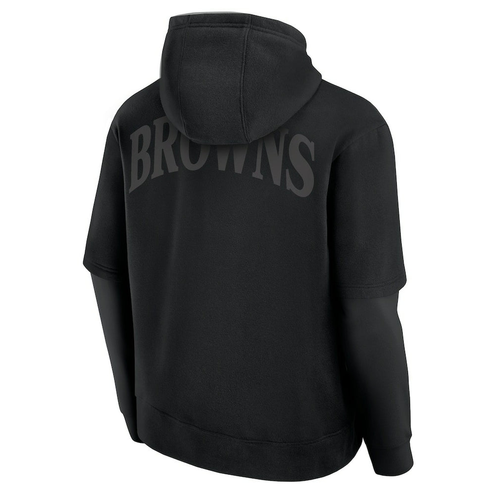 Cleveland Browns Unisex Sleek Elements Pullover Hoodie Black