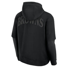 Cleveland Browns Unisex Sleek Elements Pullover Hoodie Black