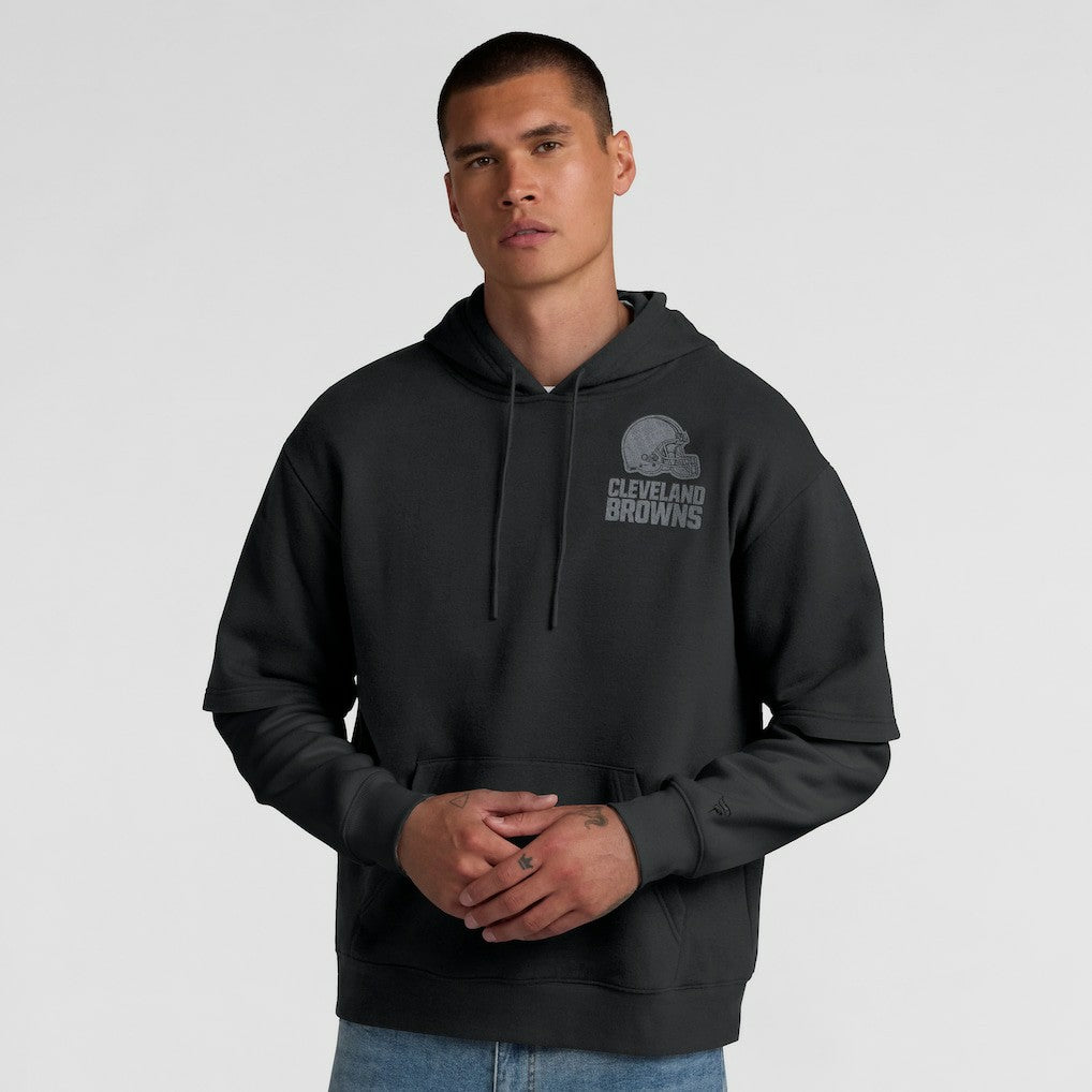 Cleveland Browns Unisex Sleek Elements Pullover Hoodie Black