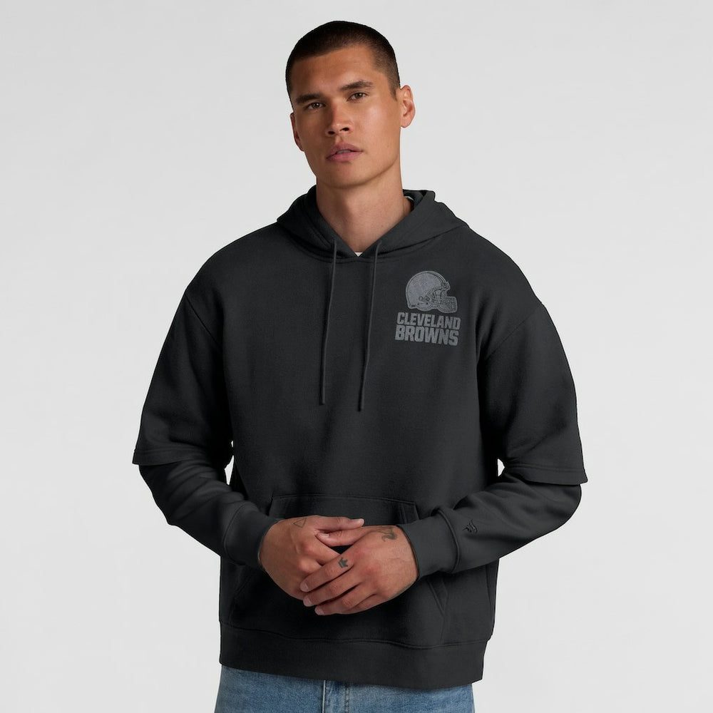 Cleveland Browns Unisex Sleek Elements Pullover Hoodie Black