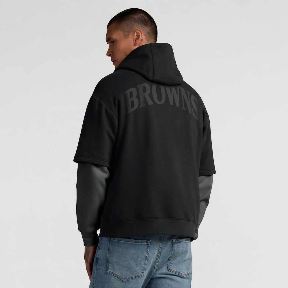 Cleveland Browns Unisex Sleek Elements Pullover Hoodie Black