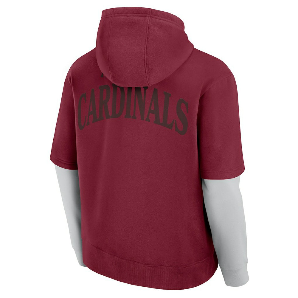 Arizona Cardinals Unisex Sleek Elements Pullover Hoodie Cardinal