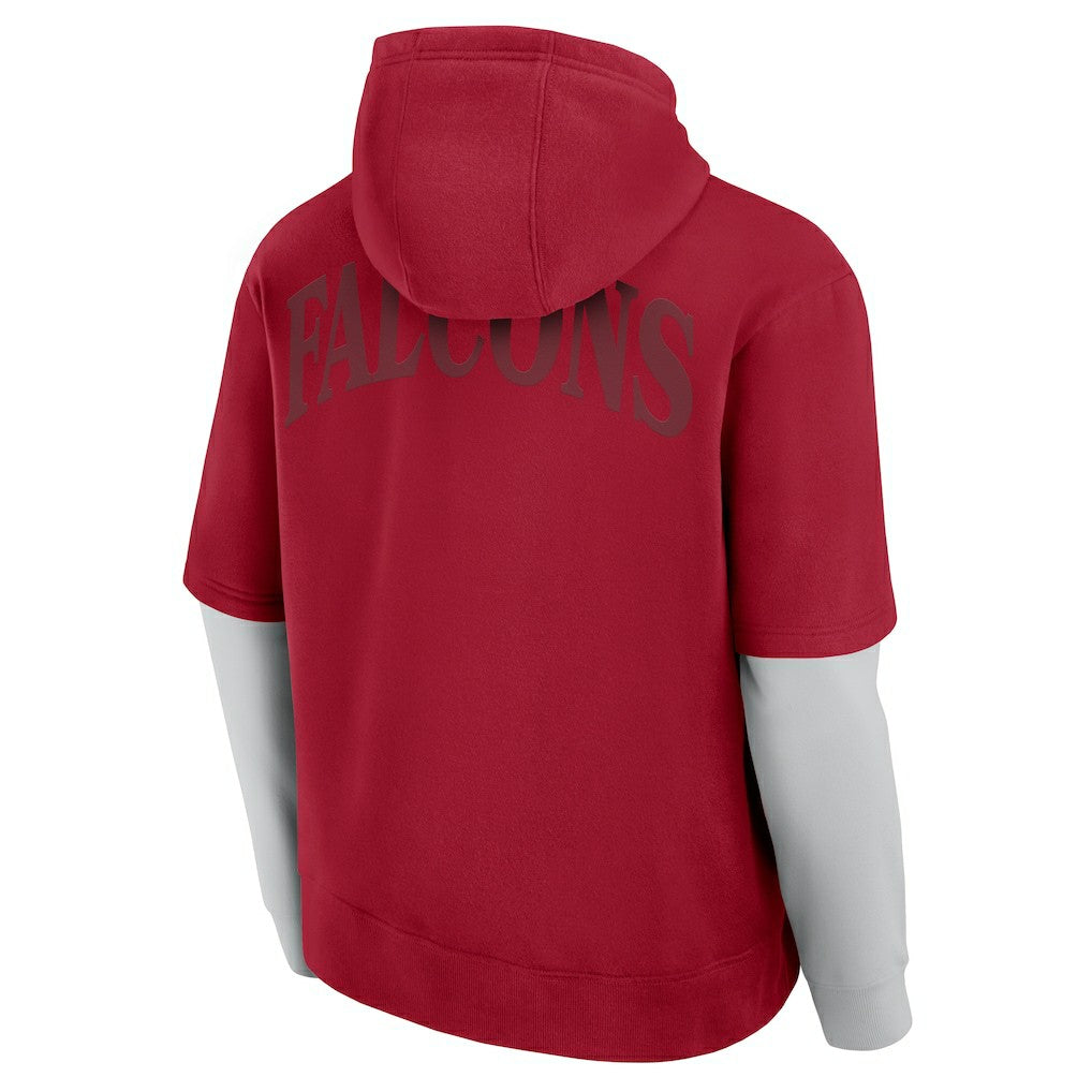 Atlanta Falcons Unisex Sleek Elements Pullover Hoodie Red