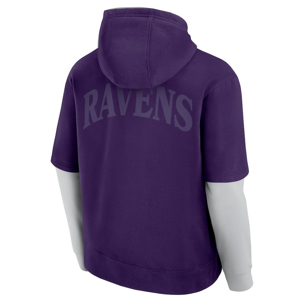 Baltimore Ravens Unisex Sleek Elements Pullover Hoodie Purple