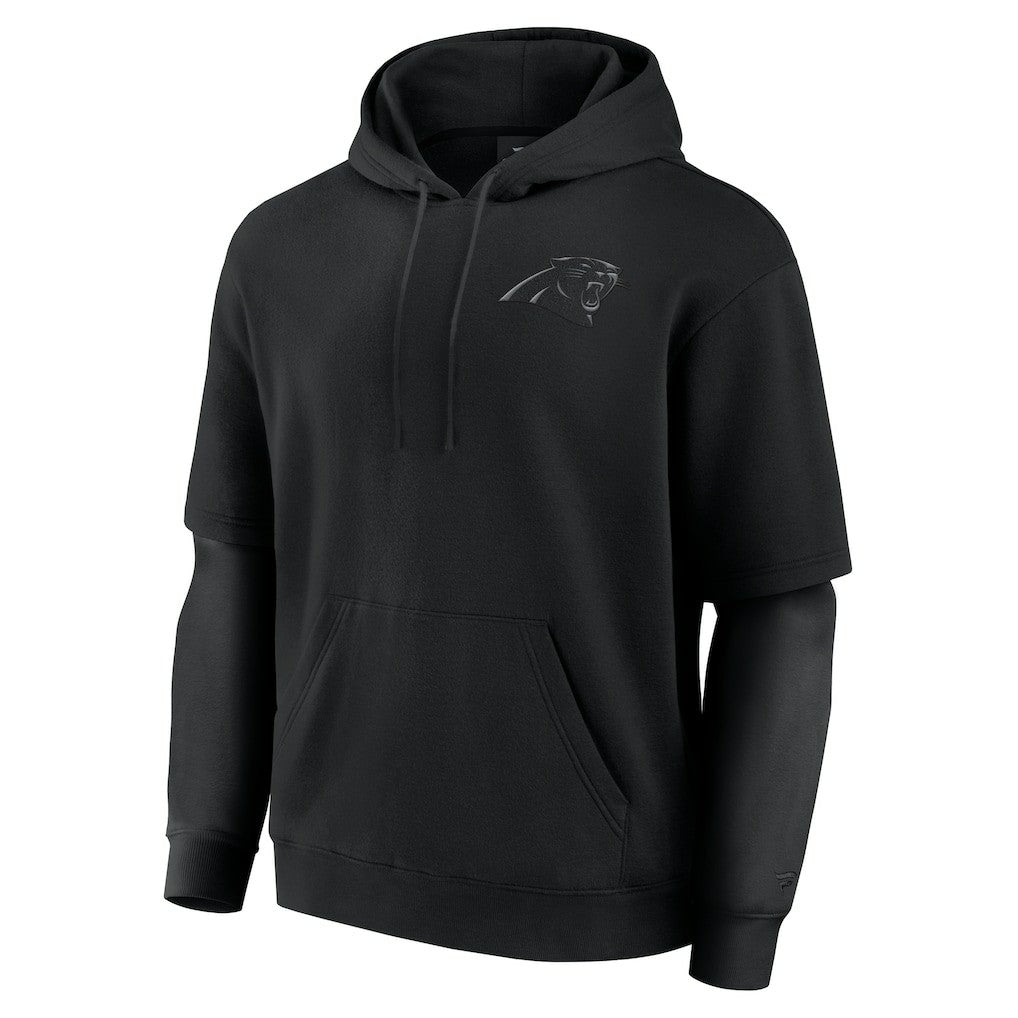 Carolina Panthers Unisex Sleek Elements Pullover Hoodie Black