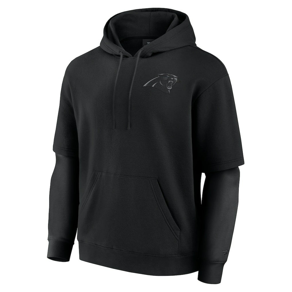 Carolina Panthers Unisex Sleek Elements Pullover Hoodie Black