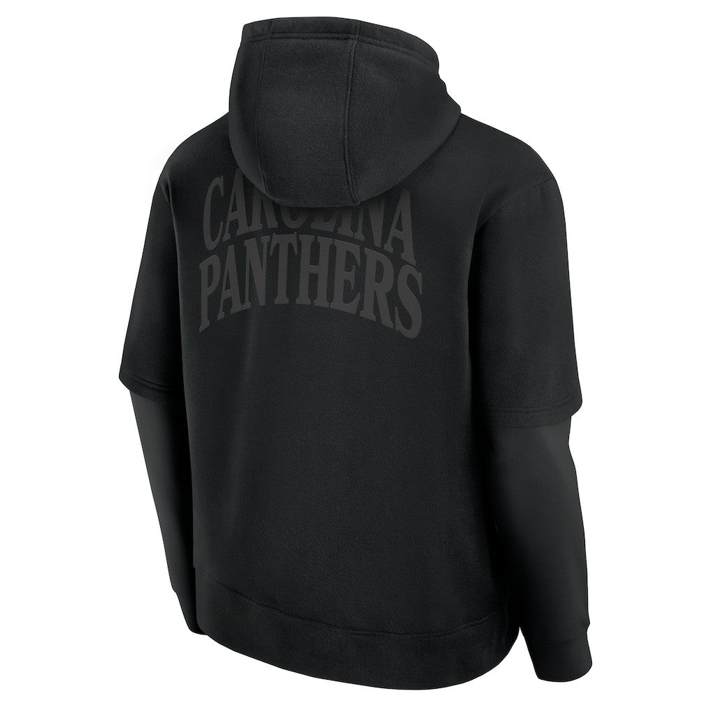 Carolina Panthers Unisex Sleek Elements Pullover Hoodie Black