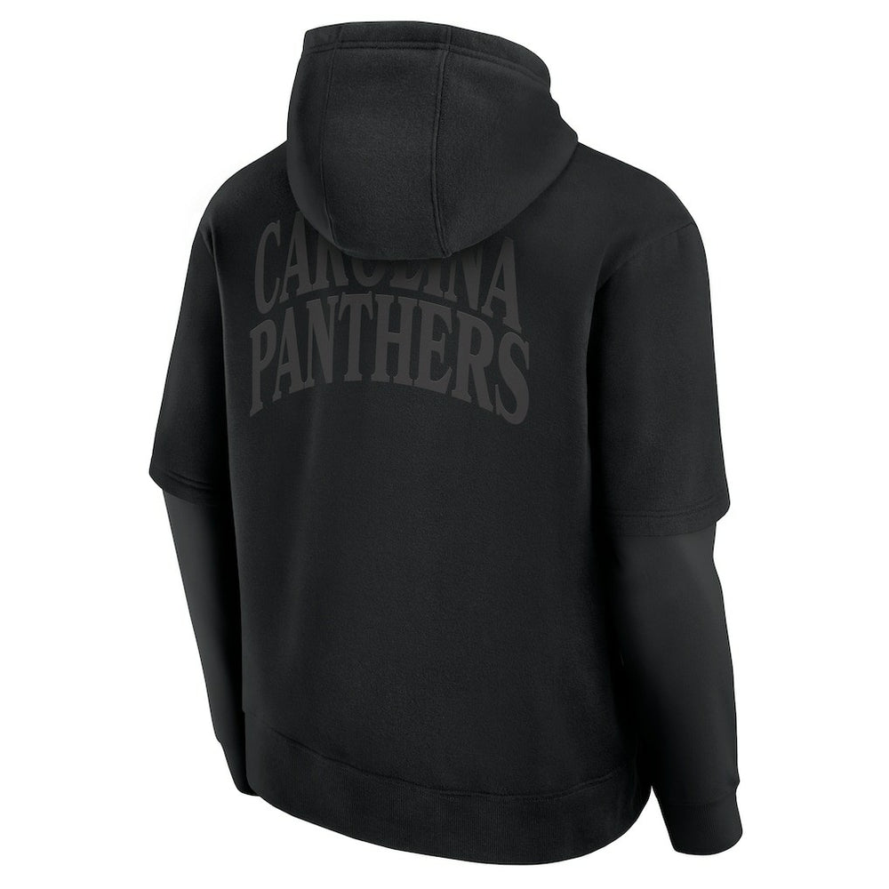 Carolina Panthers Unisex Sleek Elements Pullover Hoodie Black