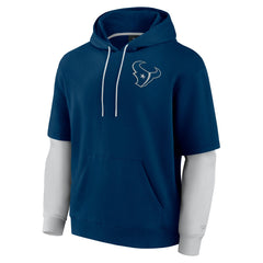 Houston Texans Unisex Sleek Elements Pullover Hoodie Navy